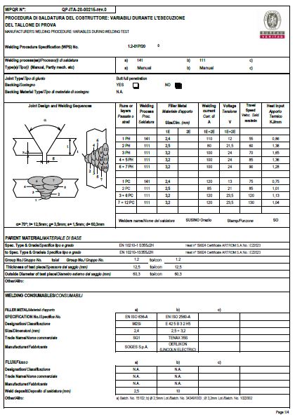 MGA Montagen S.r.l. - Welding specialists - CERTIFICAZIONE - EN ISO 3834-2:2005